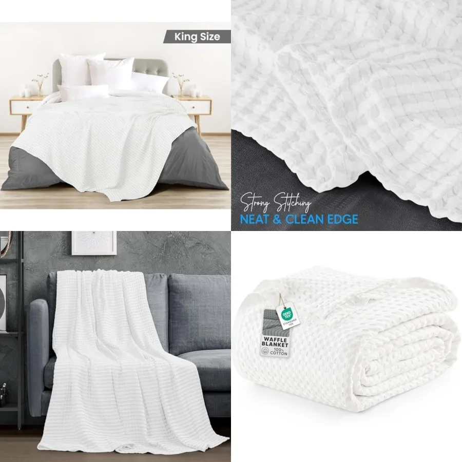 00 Cotton Waffle Weave Blanket Size for Bed - Lightweight, Breathable Summer Blankets Soft and Cozy, Gifts for Women Home Room
00 Cotton Waffle Weave Blanket Size for Bed - Lightweight, Breathable Summer Blankets Soft and Cozy, Gifts for Women Home Room