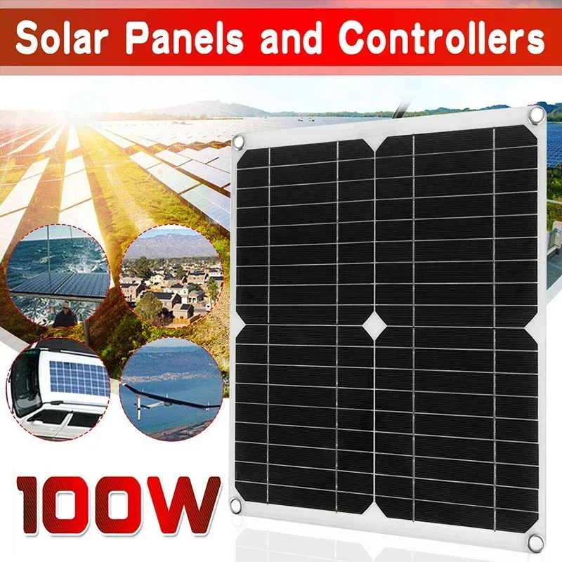 Dual USB 18V 100W Solar Panel Solar Cells Monocrystalline Silicon Charger Kit with 30A Controller Solar Battery For
Dual USB 18V 100W Solar Panel Solar Cells Monocrystalline Silicon Charger Kit with 30A Controller Solar Battery For