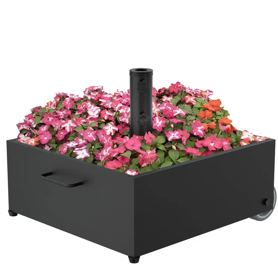 Umbrella Base with Wheels,150lb Capacity Fillable Planter Umbrella Stand, Rustproof Steel Umbrella Holder with Handle amp AntiCo
Umbrella Base with Wheels,150lb Capacity Fillable Planter Umbrella Stand, Rustproof Steel Umbrella Holder with Handle amp AntiCo
