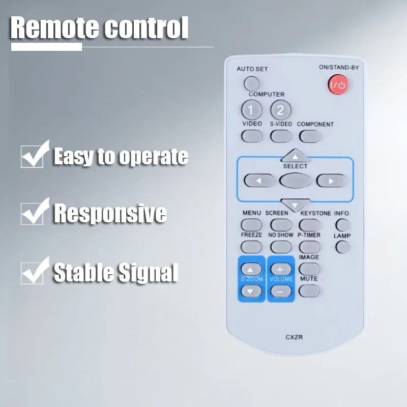 Projector Remote Control Replacement Projector Projection Machine Remote Control Replacement Accessory for SANYO CXZR