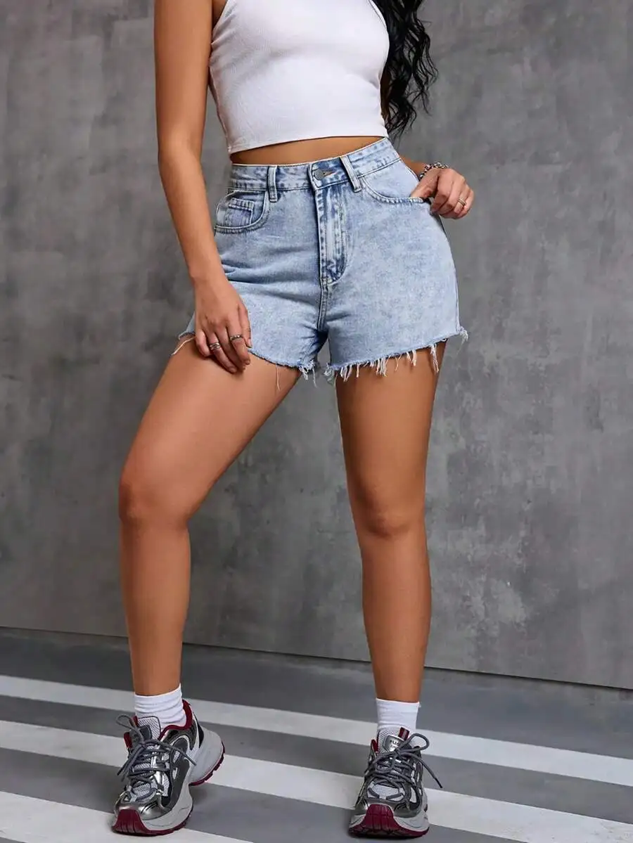 Women High Waist Denim Shorts Vintage Washed Loose Fit Knee Length Casual Retro Style
Women High Waist Denim Shorts Vintage Washed Loose Fit Knee Length Casual Retro Style