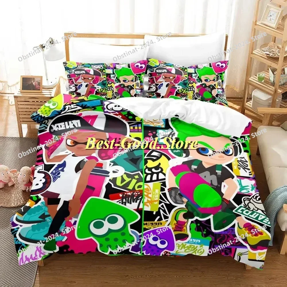 Splatoon 3 Inkling Squid Bedding Set Single Twin Full Queen King Size Bed Set Aldult Kid Bedroom Duvetcover Sets Bed Sheet Set
Splatoon 3 Inkling Squid Bedding Set Single Twin Full Queen King Size Bed Set Aldult Kid Bedroom Duvetcover Sets Bed Sheet Set