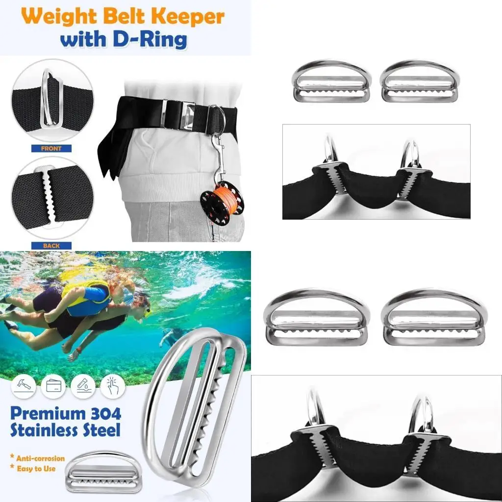 Y1UC 2Pcs Slide Buckles Strap Belt Keeper Serrated Scubas Diving Weight Belt Retainer Stoppers with D Rings Weight Belt Keeper
Y1UC 2Pcs Slide Buckles Strap Belt Keeper Serrated Scubas Diving Weight Belt Retainer Stoppers with D Rings Weight Belt Keeper