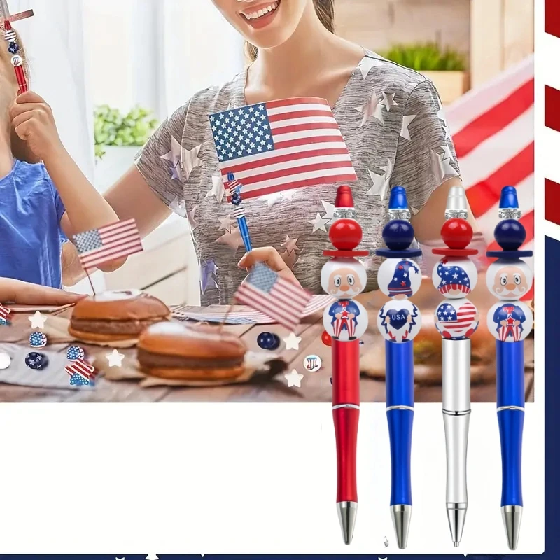 6Pcs American Independence Day Elderly Head DIY Beaded Pen Set
6Pcs American Independence Day Elderly Head DIY Beaded Pen Set
