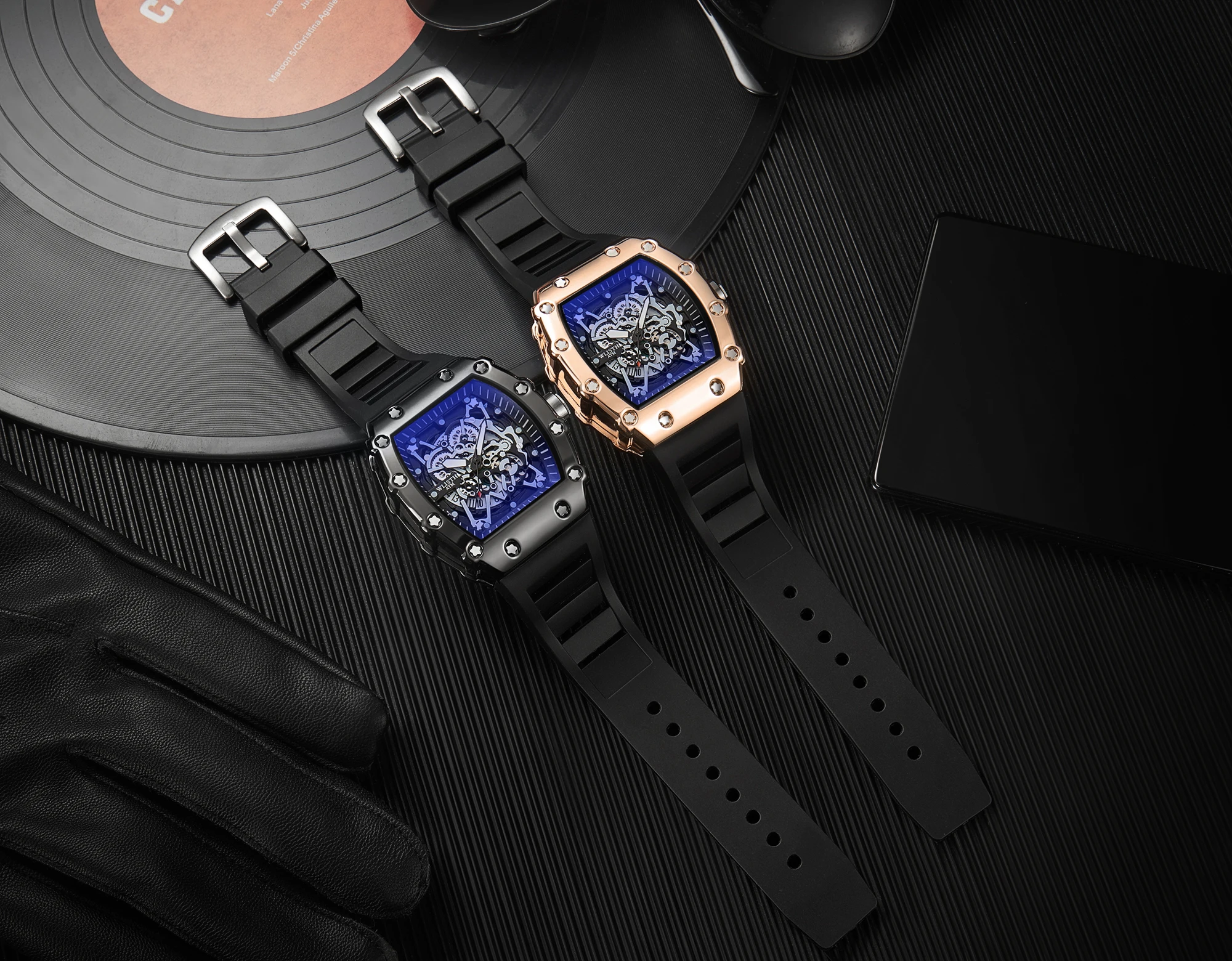 Роскошные мужские часы, силиконовые часы в форме бочки для вина, мужские кварцевые наручные часы со скелетом, модные светящиеся водонепроницаемые часы
Роскошные мужские часы, силиконовые часы в форме бочки для вина, мужские кварцевые наручные часы со скелетом, модные светящиеся водонепроницаемые часы