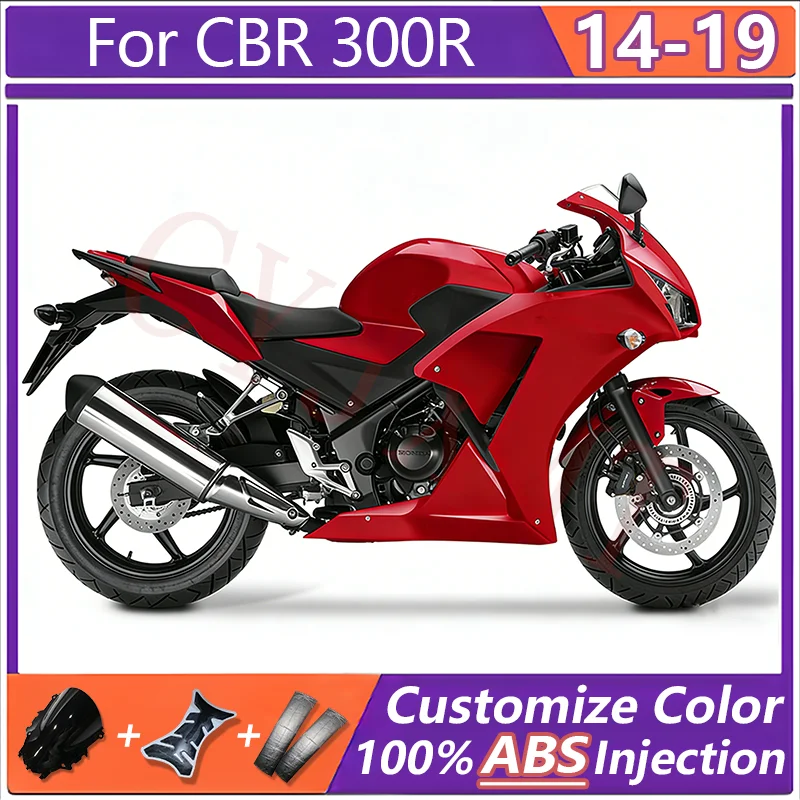 Motorcycle Bodyframe Fairing Kit for Honda CBR300R CBR300 2014-2017 2018 2019 ABS Plastic Fairings CBR 300R 14-19 Bodywork Cover
Motorcycle Bodyframe Fairing Kit for Honda CBR300R CBR300 2014-2017 2018 2019 ABS Plastic Fairings CBR 300R 14-19 Bodywork Cover
