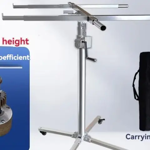 4,1 м электрический ручной 3-в-1 многофункциональный подъемник для гипсокартона, потолочный артефакт, деревообрабатывающее украшение, инструмент из нержавеющей стали
4,1 м электрический ручной 3-в-1 многофункциональный подъемник для гипсокартона, потолочный артефакт, деревообрабатывающее украшение, инструмент из нержавеющей стали