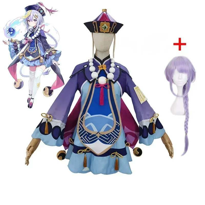 New Anime Game Genshin Impact Zombie QiQi Cosplay Costume Halloween Carnival Show Funny Women's Costume
New Anime Game Genshin Impact Zombie QiQi Cosplay Costume Halloween Carnival Show Funny Women's Costume