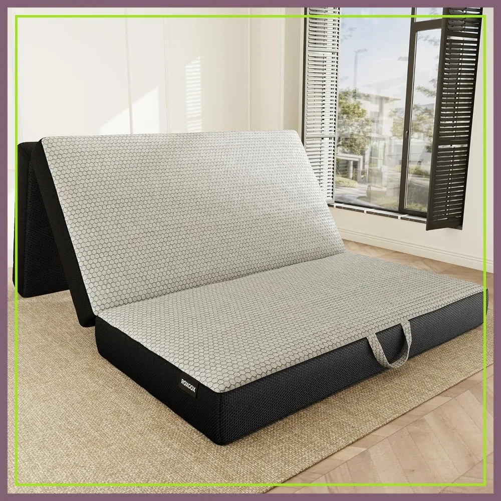 Full 6 Inch Trifold Mattress Floor Bed Portable with Washable Cover Non-Slip Bottom for Camping Travel RV Yoga Grey
Full 6 Inch Trifold Mattress Floor Bed Portable with Washable Cover Non-Slip Bottom for Camping Travel RV Yoga Grey