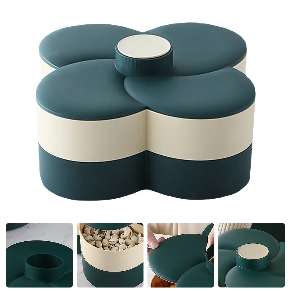 1Pcs Double Layer Candy Box Storage Tray with Lid Rotatory Snack Organizer for Home Bar Hotel Dessert Fruit Classified Tray
1Pcs Double Layer Candy Box Storage Tray with Lid Rotatory Snack Organizer for Home Bar Hotel Dessert Fruit Classified Tray