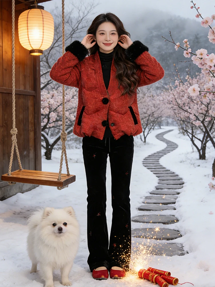 New Chinese Sle Small Fraance Sle down Cotton Jaet Women's High-End Winter Bread Coat Casual Faion Set High Waist
New Chinese Sle Small Fraance Sle down Cotton Jaet Women's High-End Winter Bread Coat Casual Faion Set High Waist