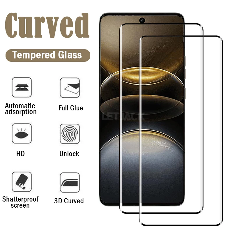 3D Curved Full Glue Screen Protector For Vivo X100 Ultra X200 X100S X90S X90 X80 X70 Pro Plus V30e V40e T3 Ultra Tempered Glass
3D Curved Full Glue Screen Protector For Vivo X100 Ultra X200 X100S X90S X90 X80 X70 Pro Plus V30e V40e T3 Ultra Tempered Glass