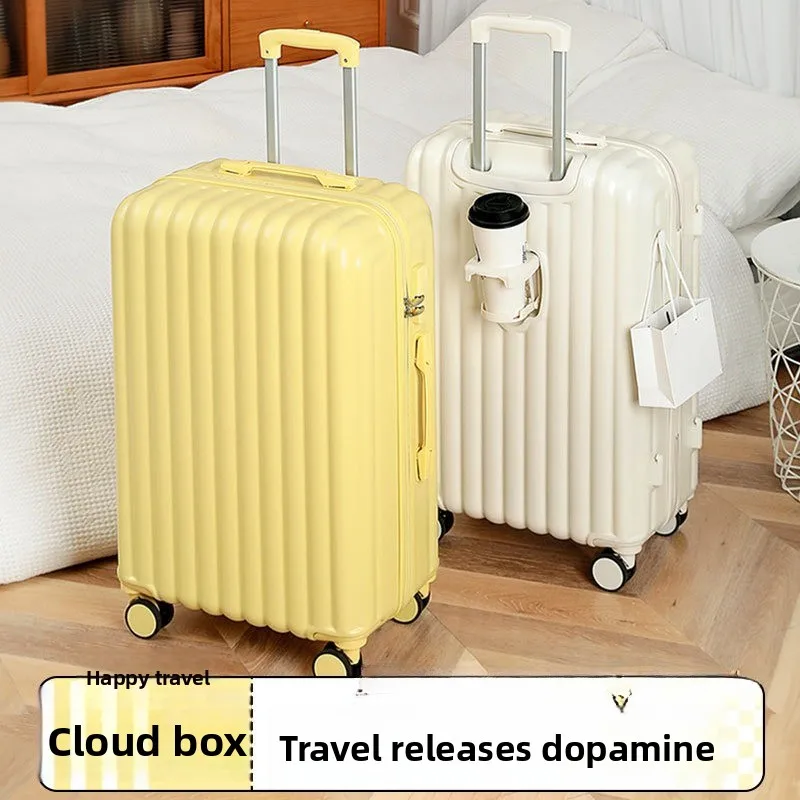 Trendy 2025 Rolling Suitcase Ladies Durable Luggage Teens Travel Case Secure Password Light Skin Tone Ins Style Carry on Luggage
Trendy 2025 Rolling Suitcase Ladies Durable Luggage Teens Travel Case Secure Password Light Skin Tone Ins Style Carry on Luggage