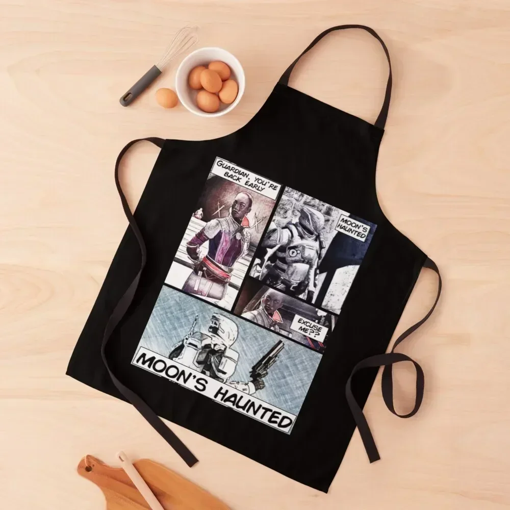 Destiny T-ShirtMoon's Haunted Apron man chef uniform japanese woman Cute Kitchen restaurant accessories Apron 
Destiny T-ShirtMoon's Haunted Apron man chef uniform japanese woman Cute Kitchen restaurant accessories Apron