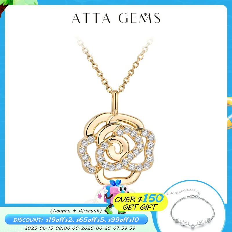 ATTAGEMS Real Moissanite Necklace Real 925 Sterling Silver Flower Pendant for Women Man Top Quality Wedding Bridal Fine Jewelry
ATTAGEMS Real Moissanite Necklace Real 925 Sterling Silver Flower Pendant for Women Man Top Quality Wedding Bridal Fine Jewelry