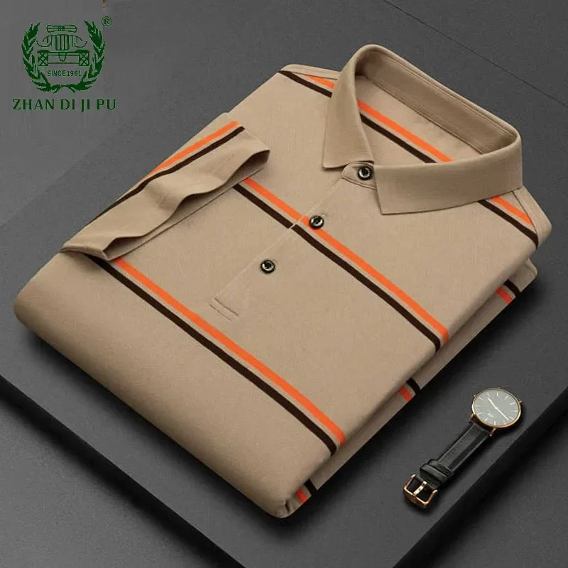 Men's Stripe Patchwork Polo T Shirts Business Casual Loose Lapel Breathable Cotton Solid Color Short Sleeve Polo T-Shirts Male
Men's Stripe Patchwork Polo T Shirts Business Casual Loose Lapel Breathable Cotton Solid Color Short Sleeve Polo T-Shirts Male