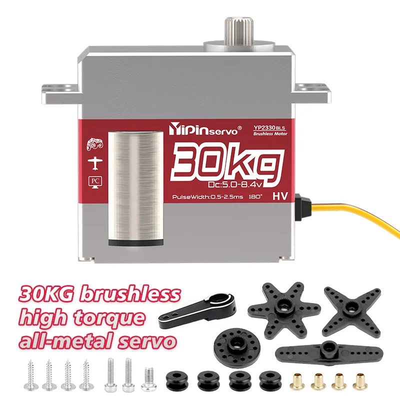 30kg 8.4v 180° Metal Tooth Digital Medium-Size Servo Shift Differential Fixed-Wing RC Helicopter Vehicle 1/5 1/10
30kg 8.4v 180° Metal Tooth Digital Medium-Size Servo Shift Differential Fixed-Wing RC Helicopter Vehicle 1/5 1/10
