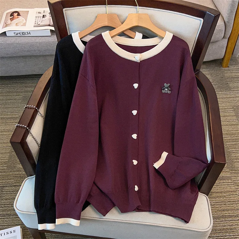 170Kg Plus Size Women's Bust 160 Autumn Winter Loose Long Sleeved Cardigan Sweater Knitted Dark Red 4XL 5XL 6XL 7XL 8XL 9XL
170Kg Plus Size Women's Bust 160 Autumn Winter Loose Long Sleeved Cardigan Sweater Knitted Dark Red 4XL 5XL 6XL 7XL 8XL 9XL