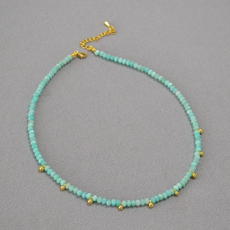 Fresh Simple in Summer, Whitening and Easy to Match, Beanie Metal Pendant, Refreshing Amazonite Summer Basic Necklace Bracelet
Fresh Simple in Summer, Whitening and Easy to Match, Beanie Metal Pendant, Refreshing Amazonite Summer Basic Necklace Bracelet