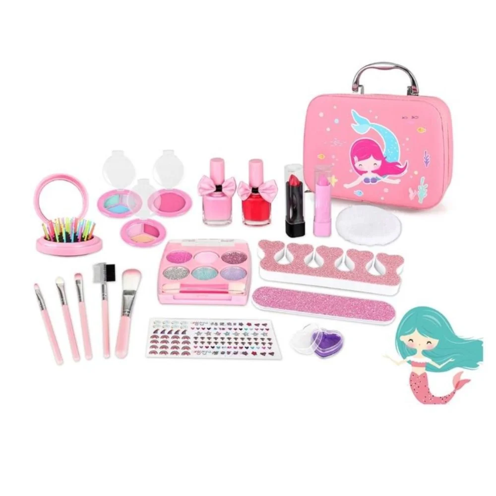 Hot Washable Girls Make Up Toys Pretend Birthday Gift Princess Play Makeup Set Non Toxic Kids Make Up Bag Kit
Hot Washable Girls Make Up Toys Pretend Birthday Gift Princess Play Makeup Set Non Toxic Kids Make Up Bag Kit