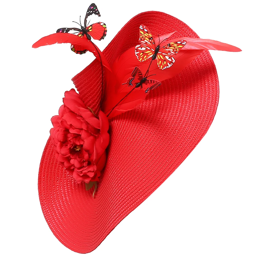 Large Hat Headdress Handmade Hair Accessories Wedding Tea Party Bride Fascinator Straw Style Women Headdress
Large Hat Headdress Handmade Hair Accessories Wedding Tea Party Bride Fascinator Straw Style Women Headdress