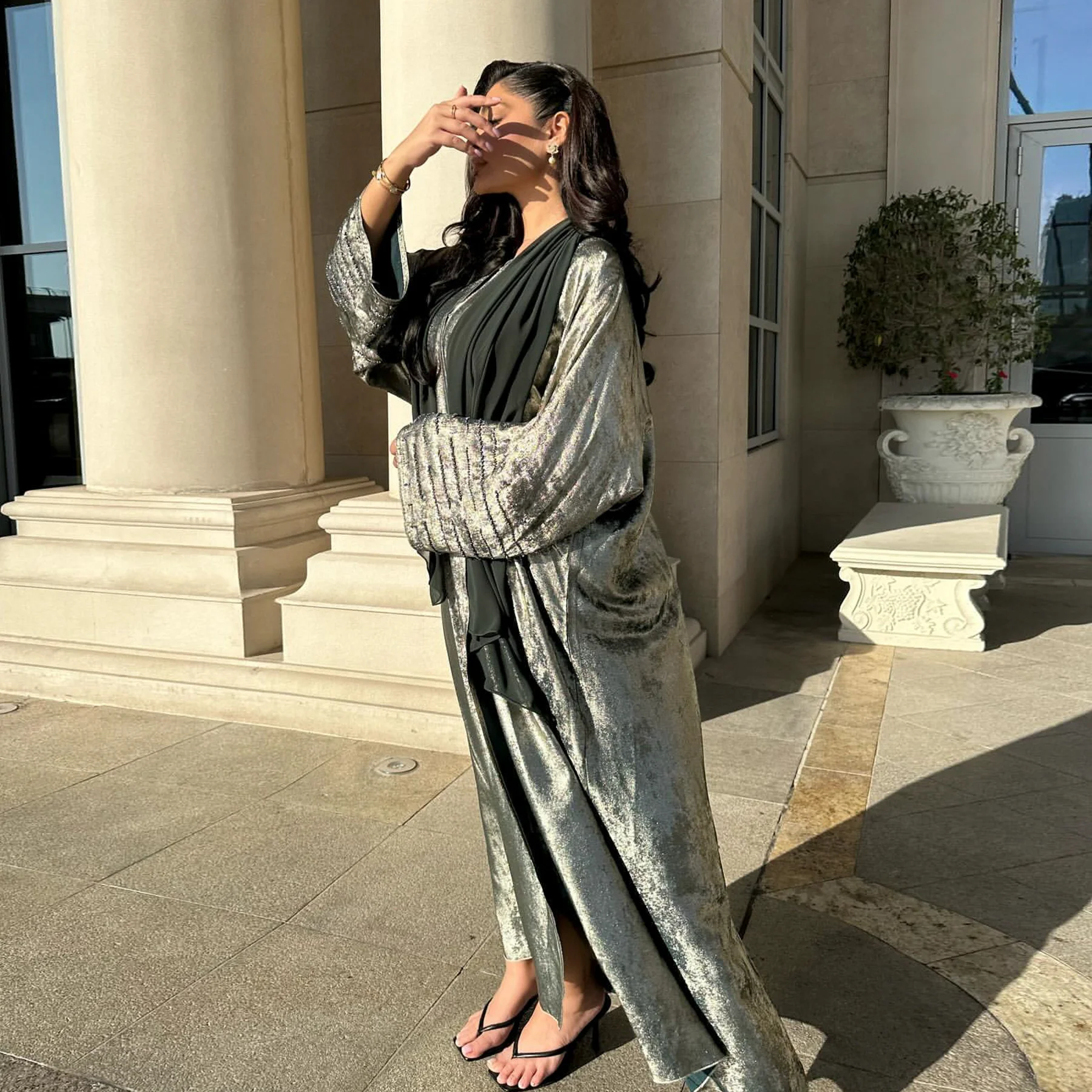 Dubai Marocain Eid Muslim Women Open Kimono Jalabiya Muslim Caftan Abaya Dress Kebaya Eid Djellaba Ramadan Islam Clothing Arab
Dubai Marocain Eid Muslim Women Open Kimono Jalabiya Muslim Caftan Abaya Dress Kebaya Eid Djellaba Ramadan Islam Clothing Arab