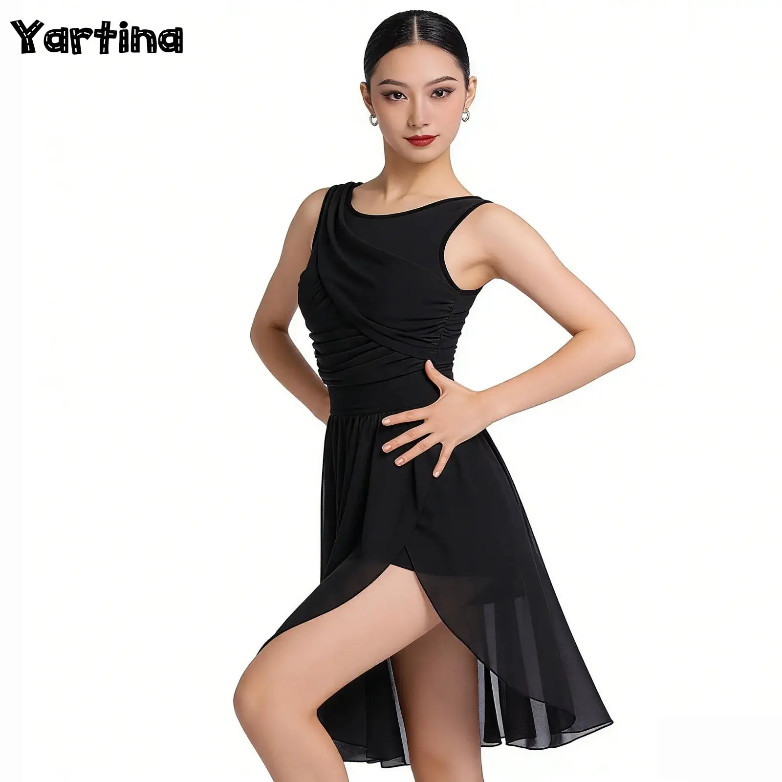 Womens Gymnastics Leotard Ballet Lyrical Contemporary Dance Dress Sheer Mesh Flowy High-Low Skirt Chiffon Stretchy Dance Dress
Womens Gymnastics Leotard Ballet Lyrical Contemporary Dance Dress Sheer Mesh Flowy High-Low Skirt Chiffon Stretchy Dance Dress