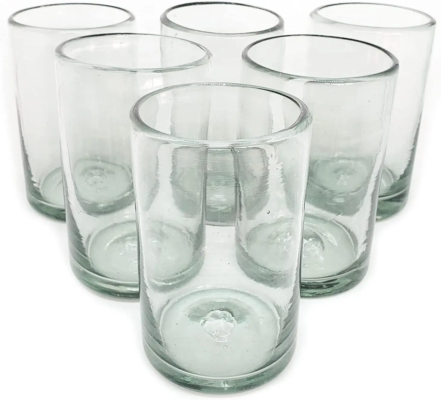 Hand Blown Recycled Glass Drinking Glasses Set of 6, Lead-Free for Water Juice Cocktails
Hand Blown Recycled Glass Drinking Glasses Set of 6, Lead-Free for Water Juice Cocktails