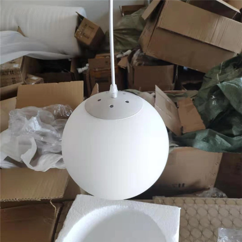 White Glass Ball Pendant Light Simple Modern Living Room Lamps Restaurant Light Industrial Decor Home Lighting LED Lamp
White Glass Ball Pendant Light Simple Modern Living Room Lamps Restaurant Light Industrial Decor Home Lighting LED Lamp