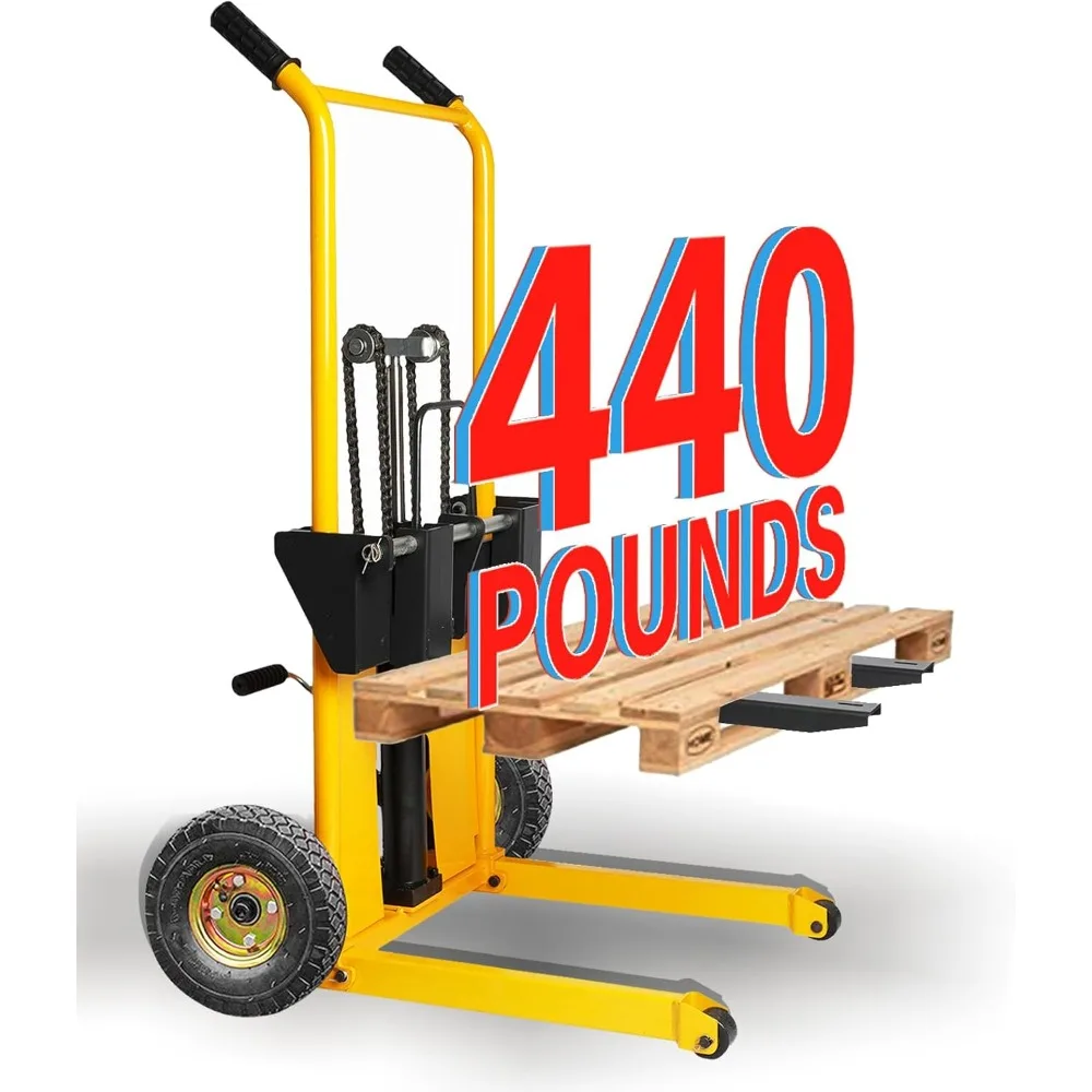 Material Lift Winch Stacker, Pallet Truck Trolley, Lift Table, Forklift, 440 lbs, 35.4“ Max Lift, Wheel casters
Material Lift Winch Stacker, Pallet Truck Trolley, Lift Table, Forklift, 440 lbs, 35.4“ Max Lift, Wheel casters