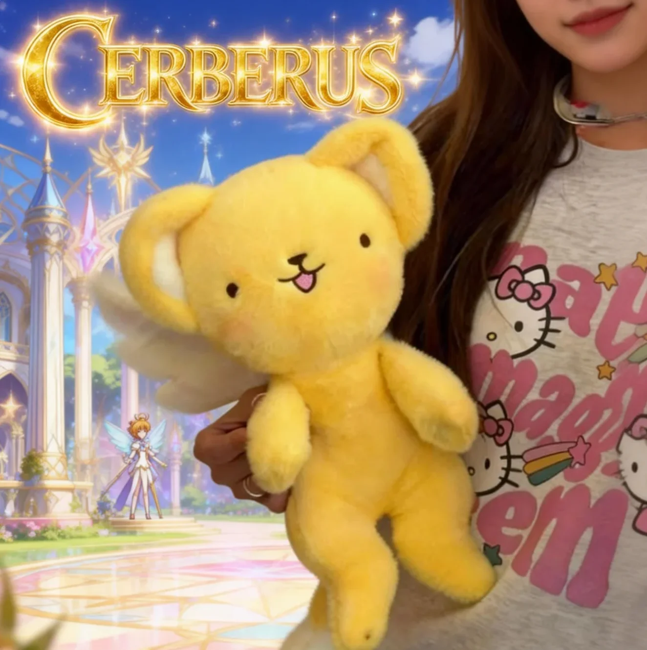30CM Cerberus Cardcaptor Sakura Attribute Cotton Doll Cute Plush Doll Body Dress Up Stuffed Toys Dolls Figures Gift
30CM Cerberus Cardcaptor Sakura Attribute Cotton Doll Cute Plush Doll Body Dress Up Stuffed Toys Dolls Figures Gift