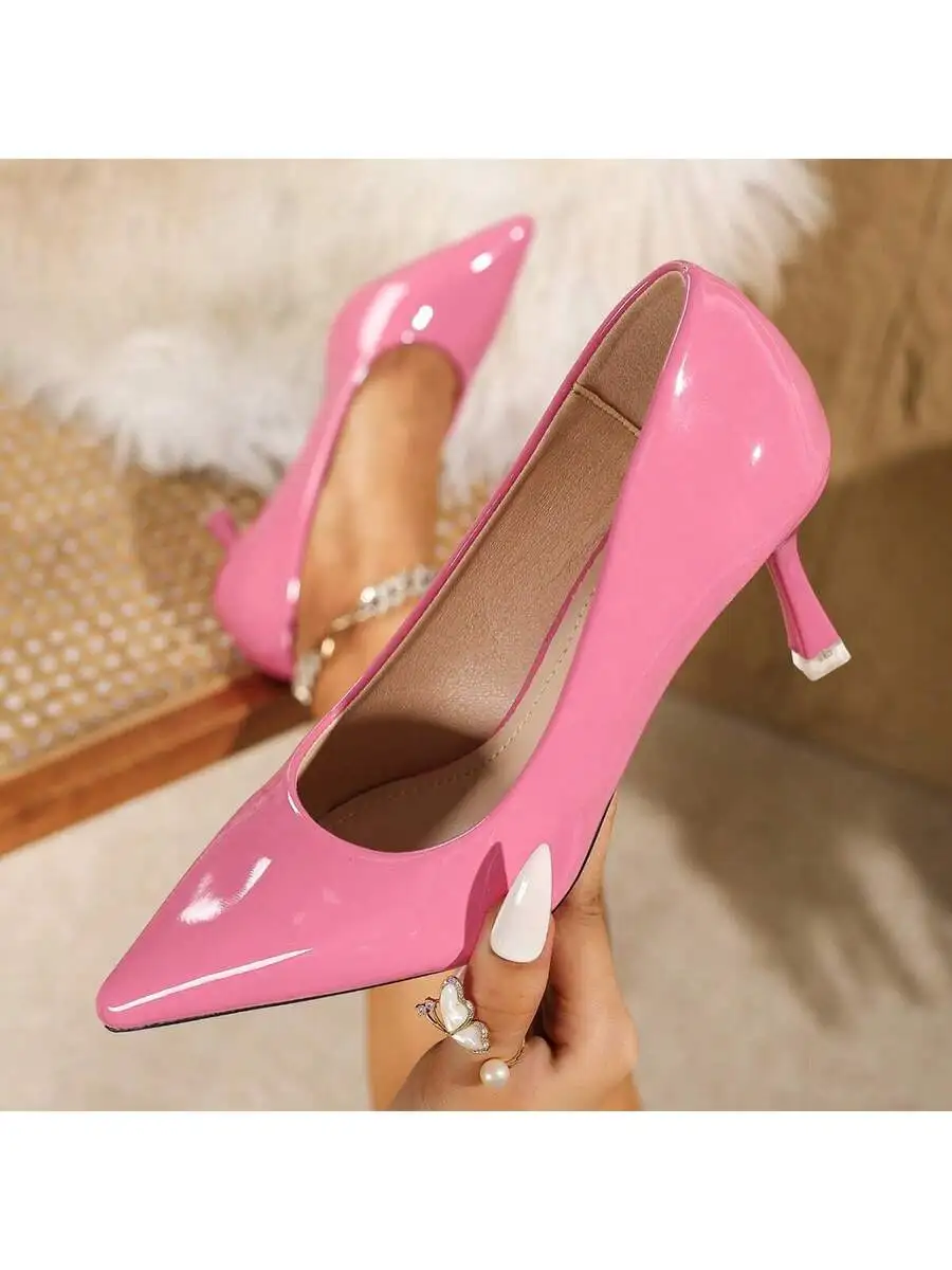 Elegant Pink Pointed Toe Kitten Heel Pumps Women Formal Party Wedding Shoes
Elegant Pink Pointed Toe Kitten Heel Pumps Women Formal Party Wedding Shoes