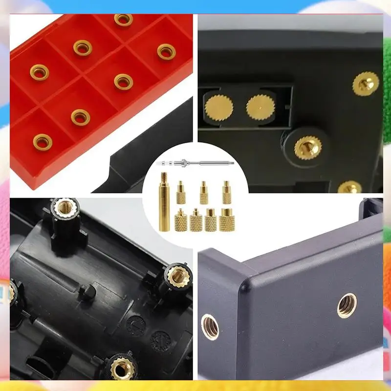 Heat Set Insert Tool M2/M3/M4/M5/M6/M7/M8 Heat Set Insert Tip Kit TS100 Brass Soldering Iron Tip Set-ABUA
Heat Set Insert Tool M2/M3/M4/M5/M6/M7/M8 Heat Set Insert Tip Kit TS100 Brass Soldering Iron Tip Set-ABUA