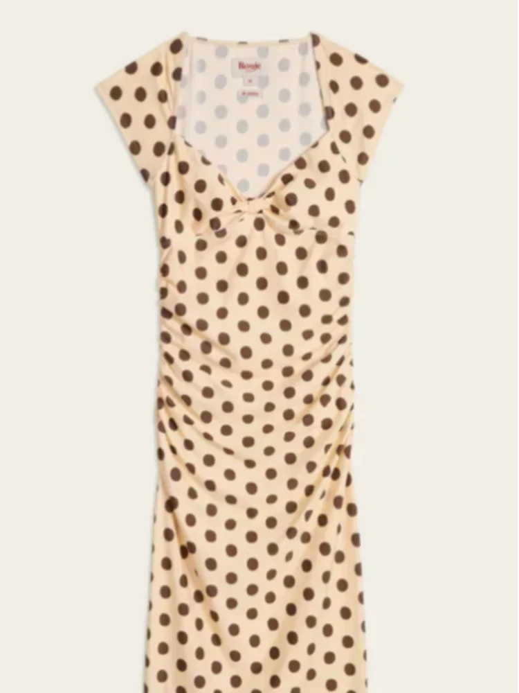 Cream Brown Polka Dot Midi Dress Elegant Sweetheart Cap Sleeve Bodycon Pencil Women Dresses 2026 Y2k Summer Lady Slim Date Gown
Cream Brown Polka Dot Midi Dress Elegant Sweetheart Cap Sleeve Bodycon Pencil Women Dresses 2026 Y2k Summer Lady Slim Date Gown