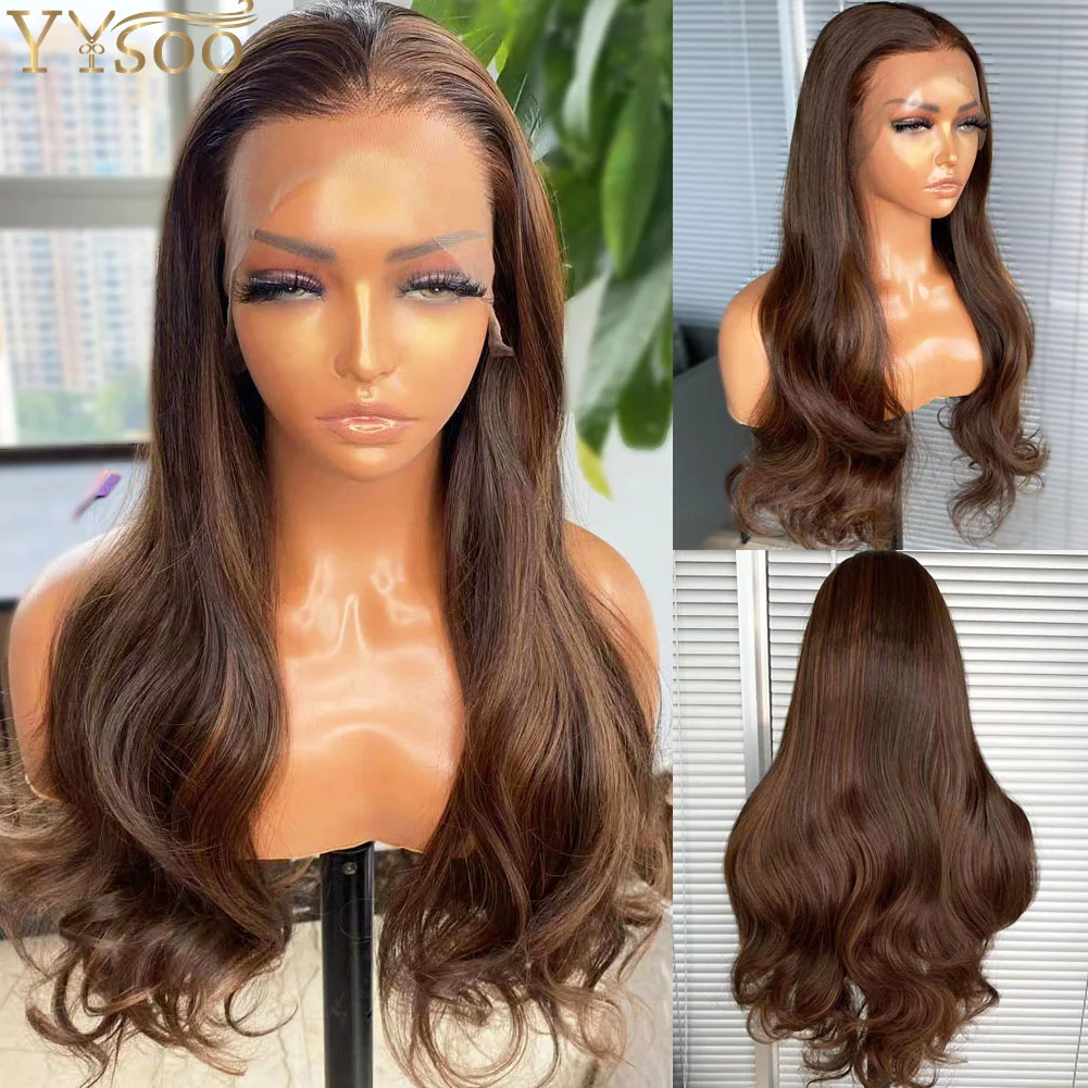 YYsoo Long 4H30 Body Wave 13x4 Futura Synthetic Lace Front Wigs For Women Natural Hairline Heat Resistant Fiber Highlight Wig
YYsoo Long 4H30 Body Wave 13x4 Futura Synthetic Lace Front Wigs For Women Natural Hairline Heat Resistant Fiber Highlight Wig