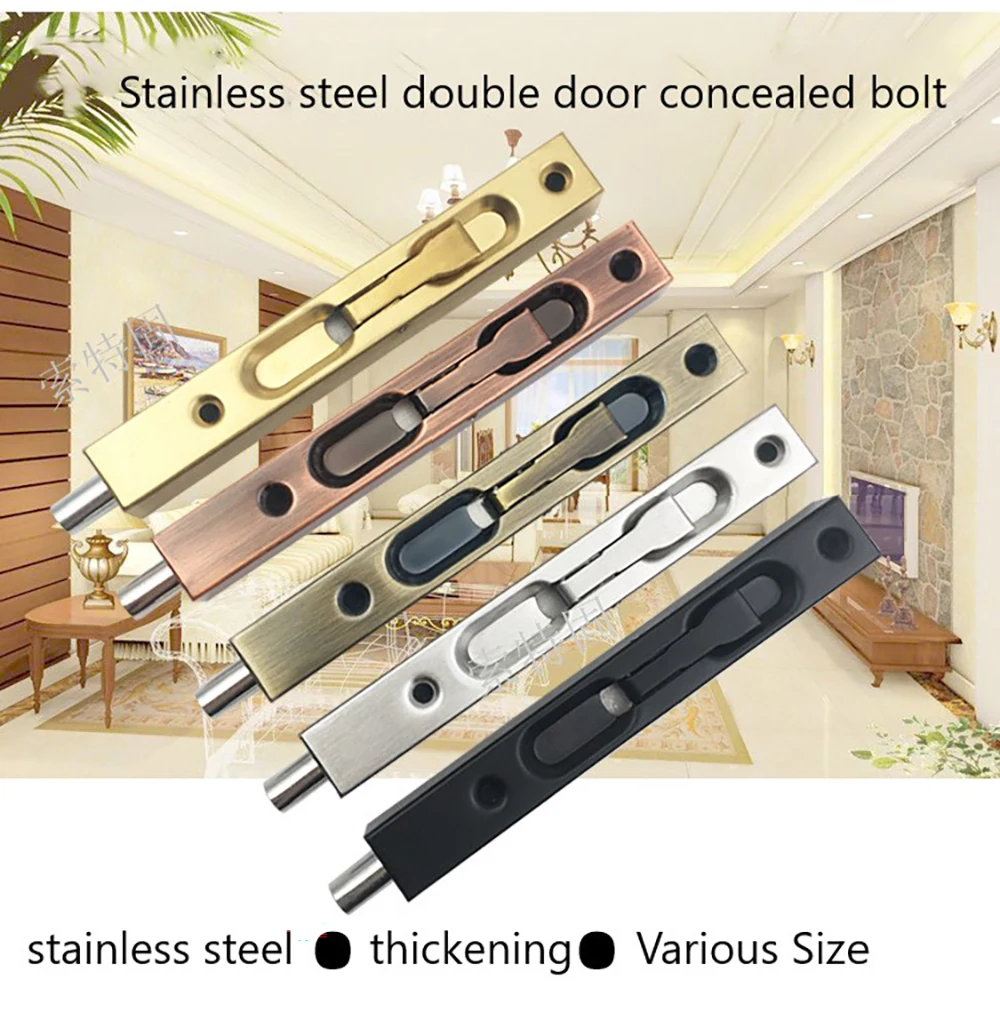 6 inch Anti-theft Buckle Stainless Steel Hasp Door Bolt Anti-lock Buckle Household Thickening Mute Anti-rust Door Buckle
6 inch Anti-theft Buckle Stainless Steel Hasp Door Bolt Anti-lock Buckle Household Thickening Mute Anti-rust Door Buckle