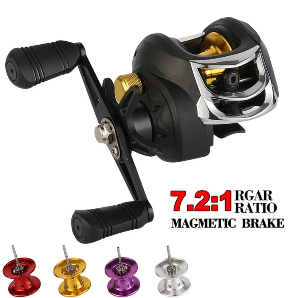 7.2:1 High Speed Baitcasting Reel Magnetic Brake Anti-Bird's Nest Light Weight 224g 5KG Max Drag 18+1 Bearings
7.2:1 High Speed Baitcasting Reel Magnetic Brake Anti-Bird's Nest Light Weight 224g 5KG Max Drag 18+1 Bearings