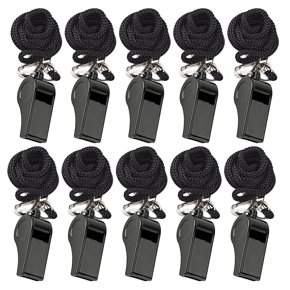 10pcs Black Whistle Plastic Emergency Sports Referee Portable Lightweight Keychain Pendant Outdoor Gifts
10pcs Black Whistle Plastic Emergency Sports Referee Portable Lightweight Keychain Pendant Outdoor Gifts