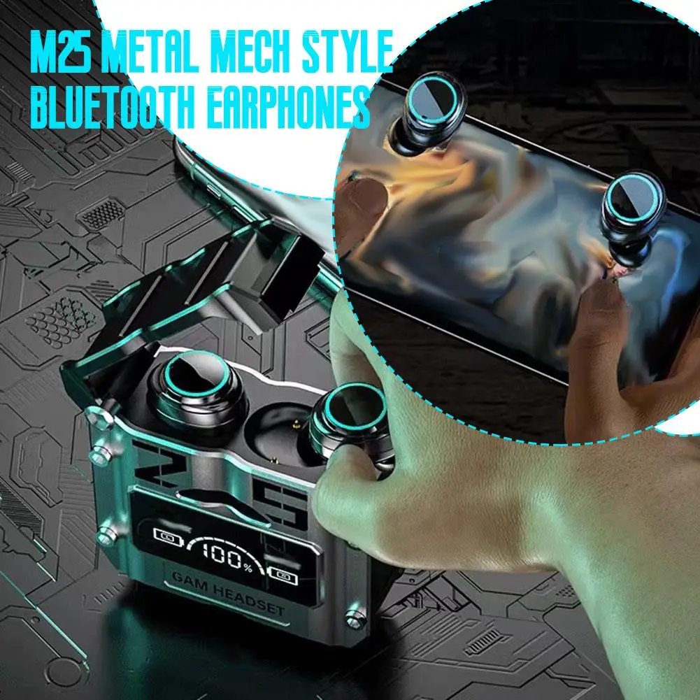 Digital Display M25 Wireless Earbuds Cheap Wireless Earbuds Low Waterproof Quality TypeC Earphone Wireless Motast Latency H7V8
Digital Display M25 Wireless Earbuds Cheap Wireless Earbuds Low Waterproof Quality TypeC Earphone Wireless Motast Latency H7V8