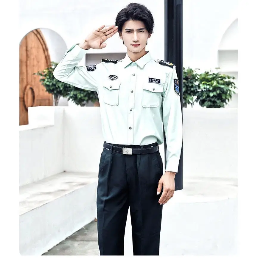 New Sle anghai Securi ort Sve irt Set Metro Proper Securi Work orm Long Sve orm irt Cotton Blen...
New Sle anghai Securi ort Sve irt Set Metro Proper Securi Work orm Long Sve orm irt Cotton Blen...