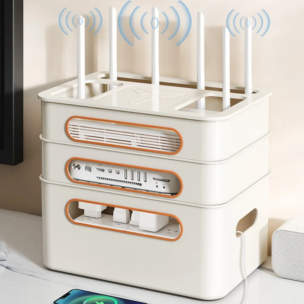 2/3/4-Tier WiFi Router Organizer Ventilation Multifunctional Router Storage Box Space Saving Modem Placement Box Desktop Use
2/3/4-Tier WiFi Router Organizer Ventilation Multifunctional Router Storage Box Space Saving Modem Placement Box Desktop Use
