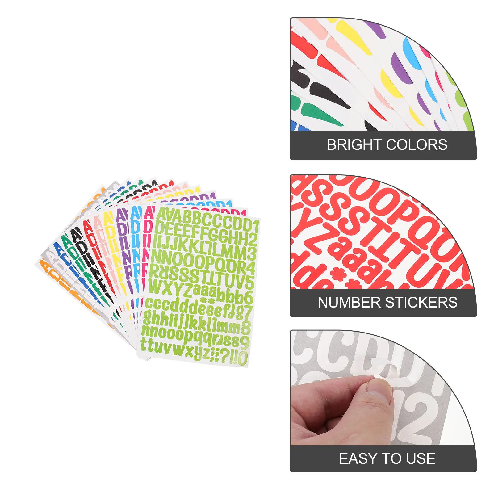 12 Sheets Waterproof PVC Alphabet Stickers Letters Numbers Set Uv Resistant Easy Apply Remove for Diary Handbook Scrapbook
12 Sheets Waterproof PVC Alphabet Stickers Letters Numbers Set Uv Resistant Easy Apply Remove for Diary Handbook Scrapbook