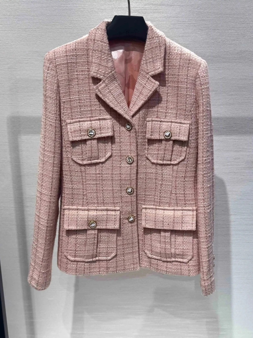 Ele Faionable Premium Quali, весна 2025, женское ор-пальто, универсальная куртка с лацканами, готовая к работе, верхняя одежда на заказ
Ele Faionable Premium Quali, весна 2025, женское ор-пальто, универсальная куртка с лацканами, готовая к работе, верхняя одежда на заказ