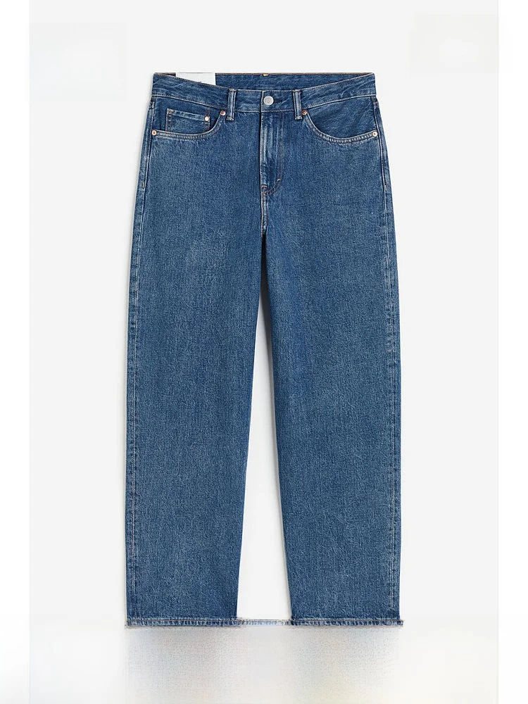 H&M Men's Cotton Denim Jeans mid Waist Wide Leg Loose Black Straight Casual Trousers Comfortable Loose Fit Classic Straight
H&M Men's Cotton Denim Jeans mid Waist Wide Leg Loose Black Straight Casual Trousers Comfortable Loose Fit Classic Straight