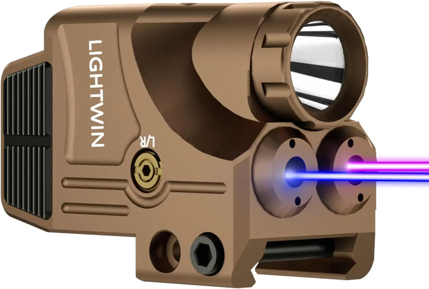 800 Lumens Tactical Laser Flashlight Combo with Purple Blue Beams, USB Rechargeable for Pistols
800 Lumens Tactical Laser Flashlight Combo with Purple Blue Beams, USB Rechargeable for Pistols