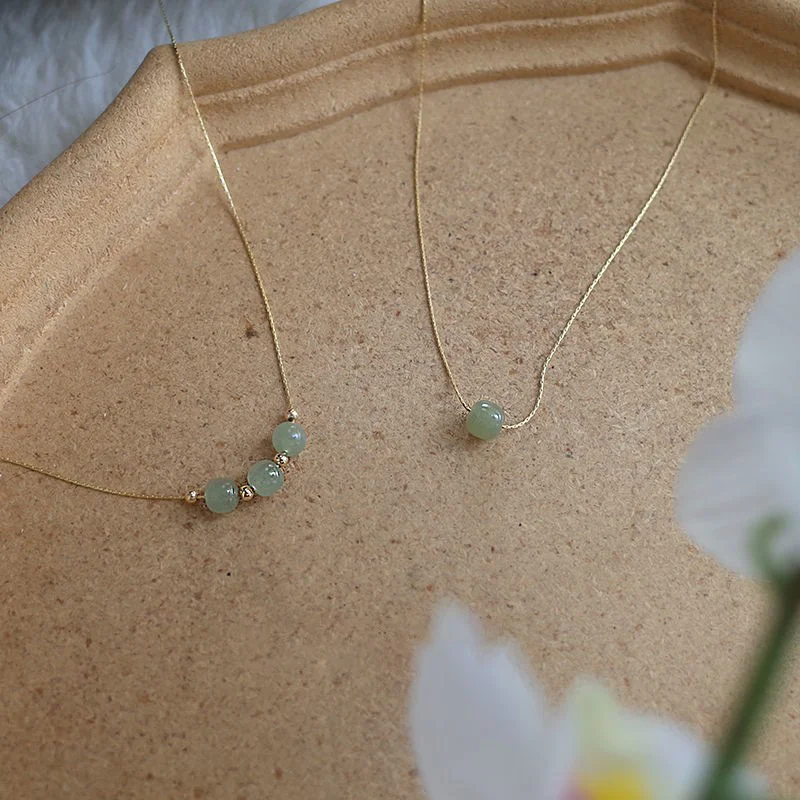 Elegant Green Natural Stone Charms Necklace Delicate Gold Color Chain With Small CCB Bead Necklace Women's Daily Wear Jewelry
Elegant Green Natural Stone Charms Necklace Delicate Gold Color Chain With Small CCB Bead Necklace Women's Daily Wear Jewelry