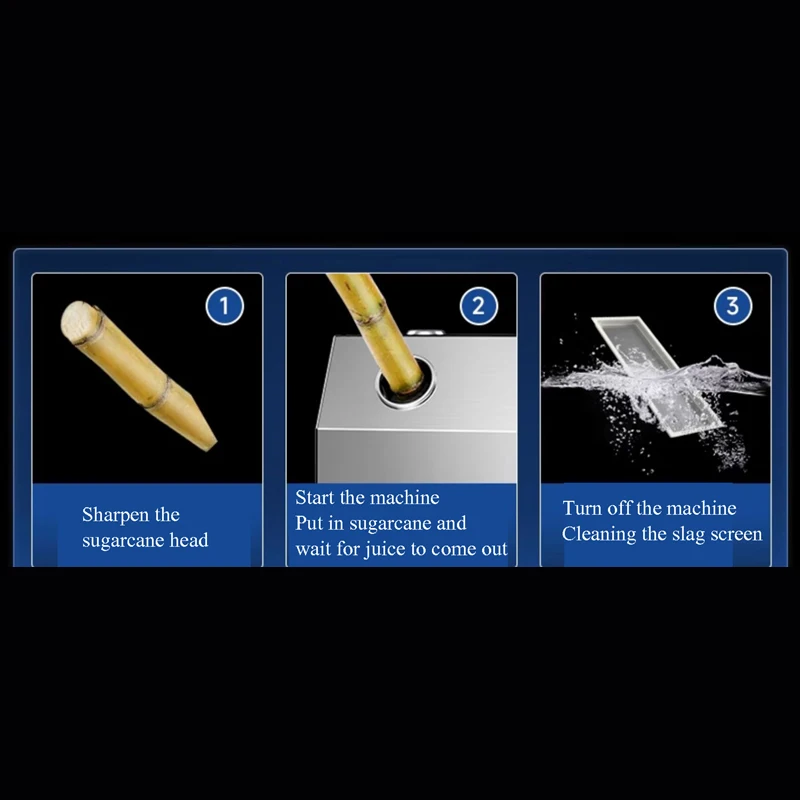 Commercial Sugar Cane Juicer Desktop Electric Battery Stainless Steel Sugarcane Juicing Press Machine Juice Extractor
Commercial Sugar Cane Juicer Desktop Electric Battery Stainless Steel Sugarcane Juicing Press Machine Juice Extractor