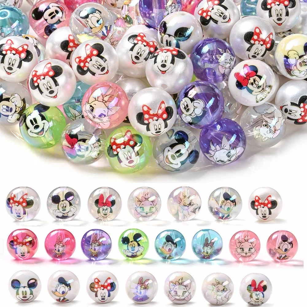 Disney 16mm Chunky Acrylic Beads Mickey Minnie Printed Color Plated Loose Spacer For DIY Beadable Pens Phone Charm Jewelry
Disney 16mm Chunky Acrylic Beads Mickey Minnie Printed Color Plated Loose Spacer For DIY Beadable Pens Phone Charm Jewelry
