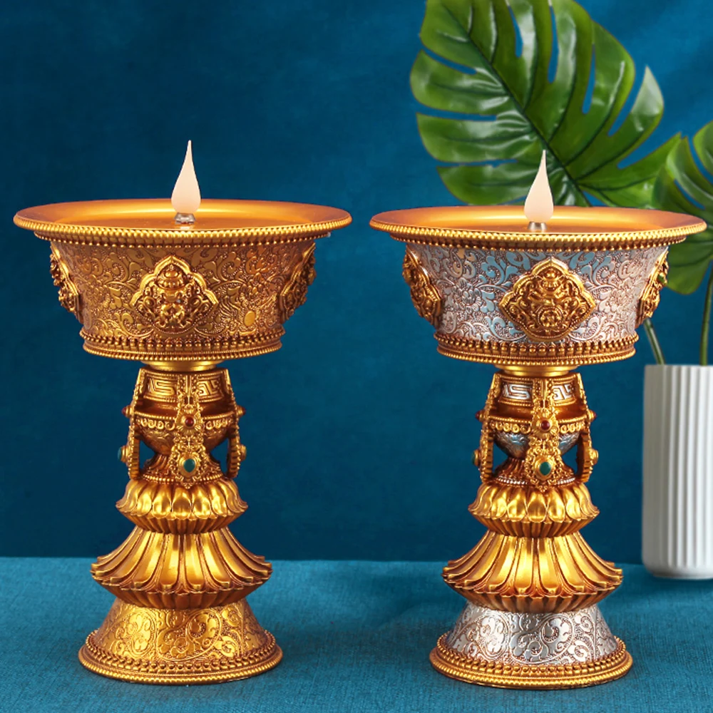 Electronic butter lamp, Buddha front simulated perpetual light, Eight-auspicious charging styles butter lamp, Buddhist ornaments
Electronic butter lamp, Buddha front simulated perpetual light, Eight-auspicious charging styles butter lamp, Buddhist ornaments