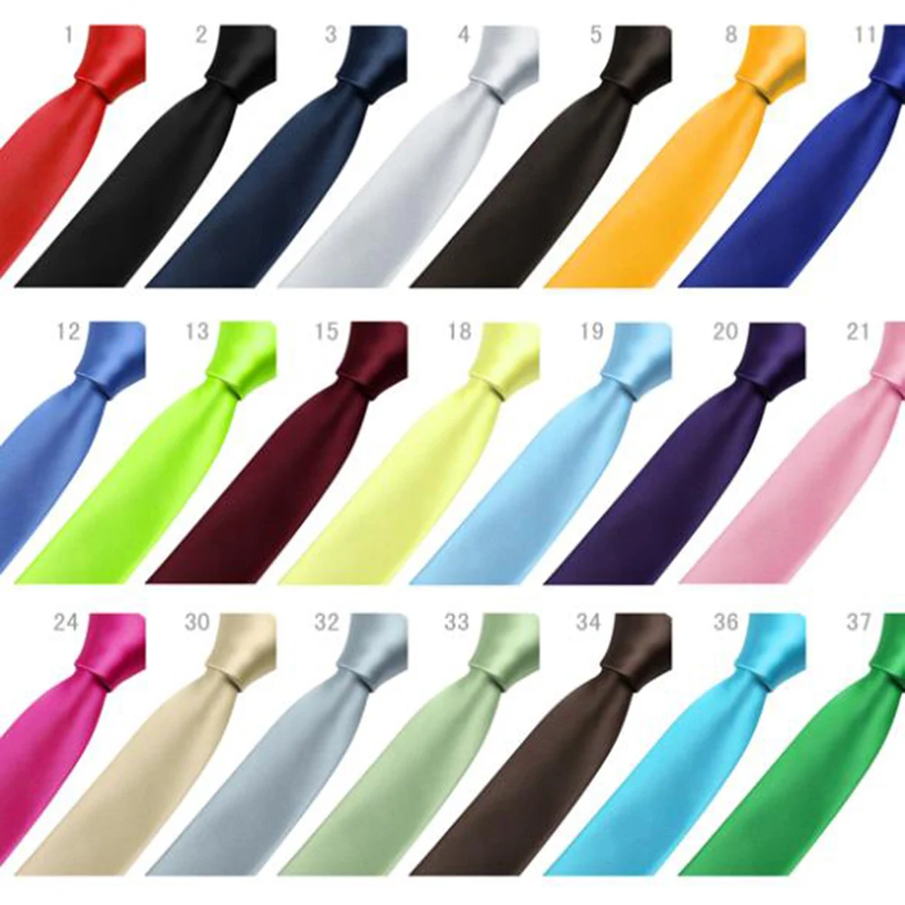 Solid Neckties for Men Pure Satin Tie 145x5cm Office Tie Formal Wear Great Gift Fashion Accessories
Solid Neckties for Men Pure Satin Tie 145x5cm Office Tie Formal Wear Great Gift Fashion Accessories
